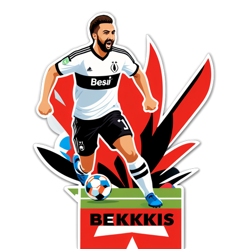 Beşiktaş Gol Anı Sticker Tasarımı