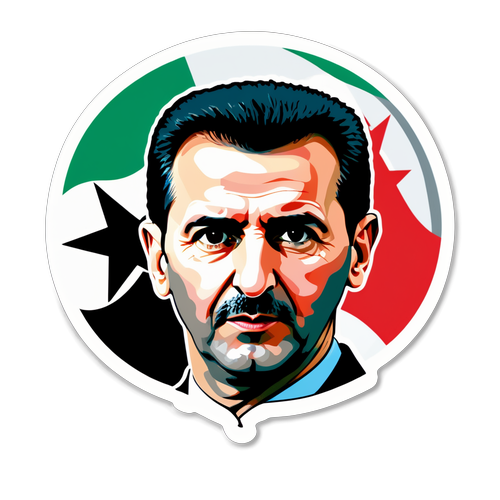 Sticker ya Bashar al-Assad