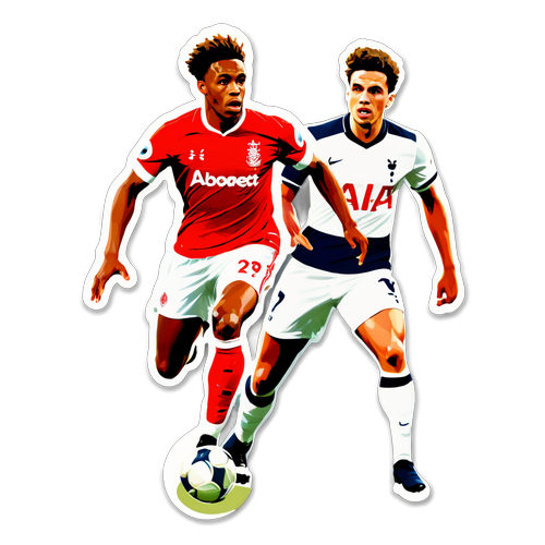 Sihir Pemain Nottingham Forest Dribble di Hadapan Pemain Tottenham