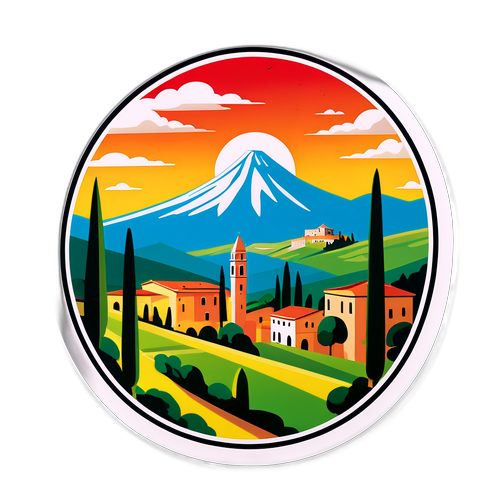 Scenisk italiensk landskap