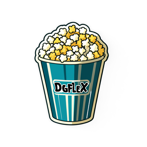 Popcorn Cinema Sticker: Digiflex Edition