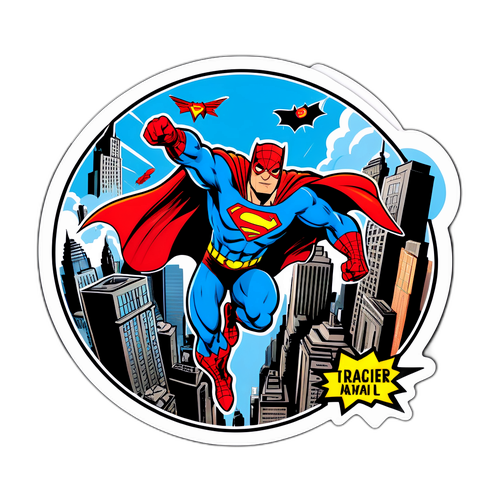 Autocollant de style comic des grandes avenues de Manhattan