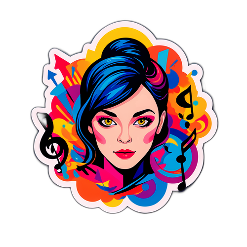 Artsy klistremerke av Marion Ravn