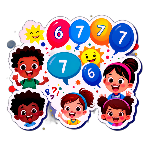 Playful Classroom Kids Sticker