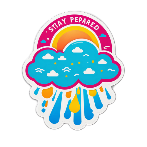 Stiker Cuaca Ceria
