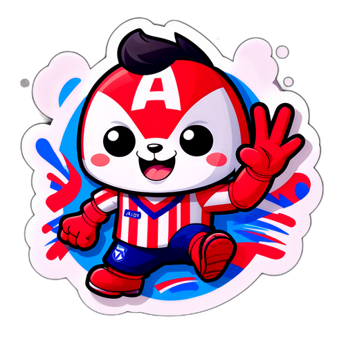 Sticker cu mascota Atlético Madrid