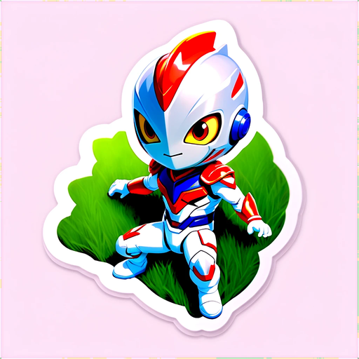 Unleash Cutness Overload! Meet the Adorable Ultraman Zero Enjoying a Cozy Day on the Grass!