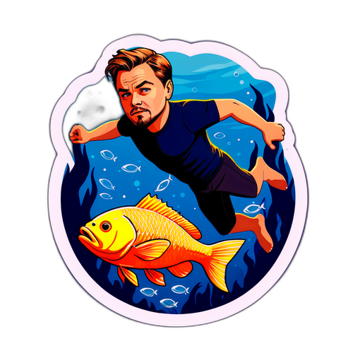 Leonardo DiCaprio sukelluksessa meressä