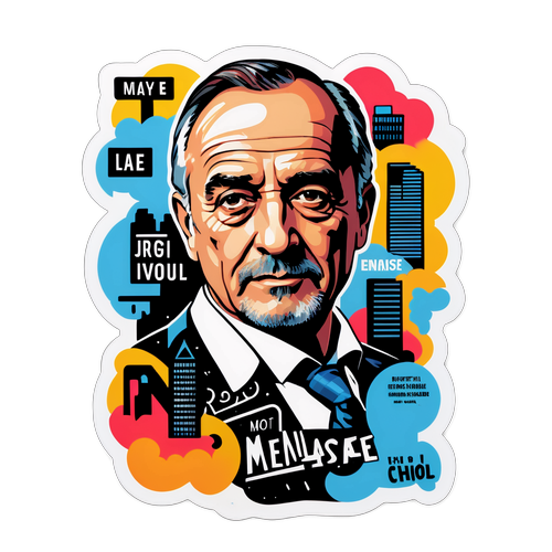 Modernes Porträt von Robert Menasse im urbanen Stil