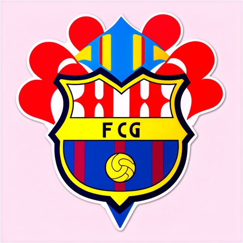 Sticker chúc mừng chiến thắng của Barca