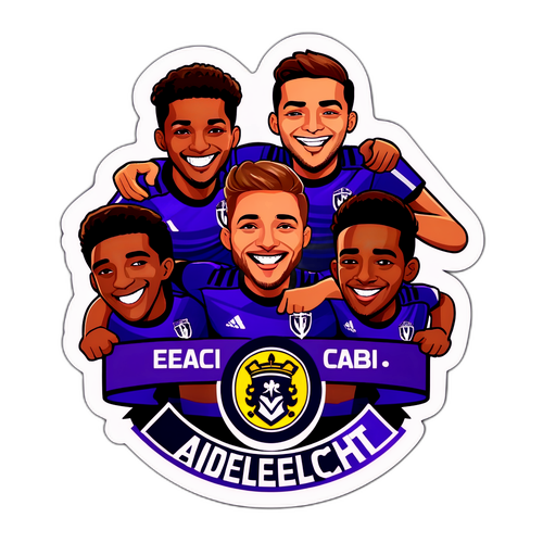 Sticker voor de Anderlecht wedstrijd