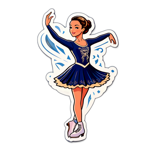 Figurystyka w eleganckim stroju w stylu vintage