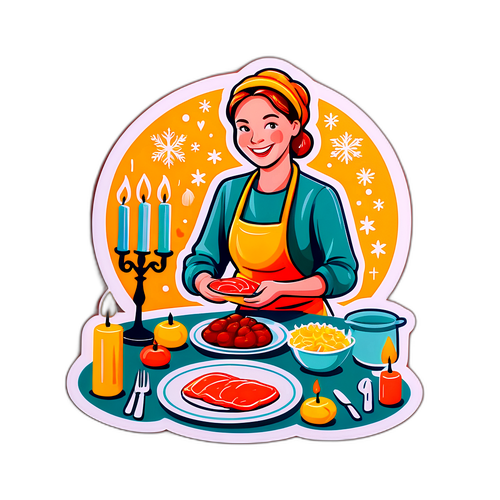 Anne Hjernøe forbereder middag