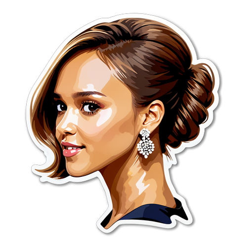 Minimalist umělecký styl profilový obrázek Jessica Alba