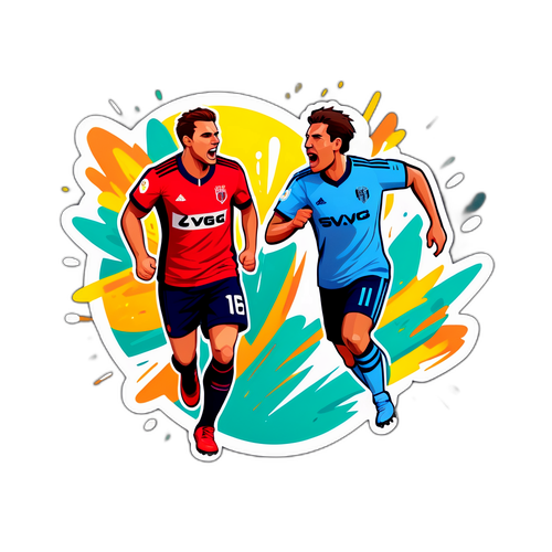 Visualisierung eines aufregenden Spiels zwischen Rapid und einem Rivalen