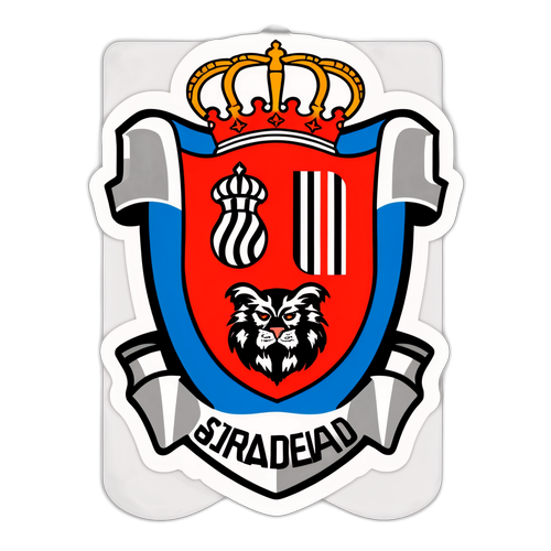 A Real Sociedad és Girona csapatainak logóit bemutató matrica