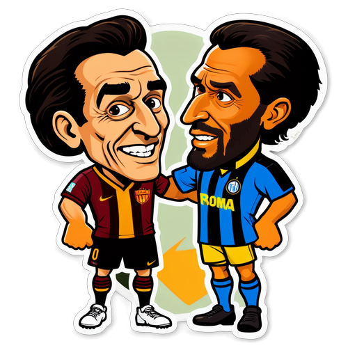 Stiker Pengumpul Rivaliti Inter dan Roma