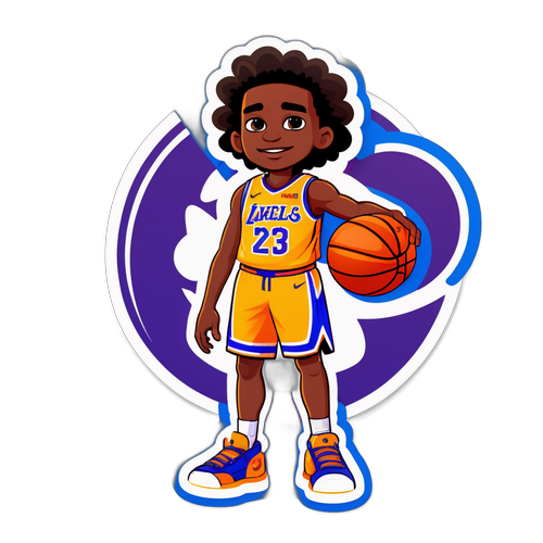 Un jeune fan de basket-ball attend avec impatience la 'Draft NBA'
