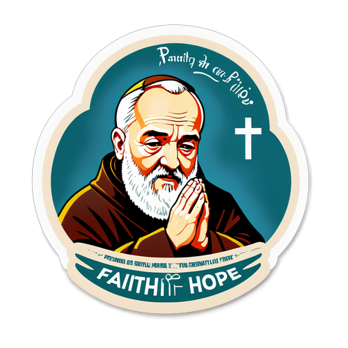 Padre Pio em Oração: A Luz da Fé e Hope em Sua Presença Serene