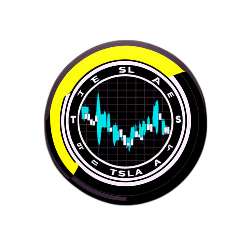 현대적인 주식 차트 스티커 디자인