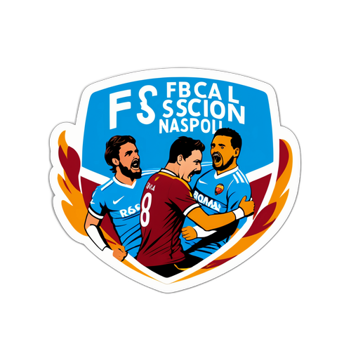 Sticker Momen Ikonik A.S. Roma versus S.S.C. Napoli