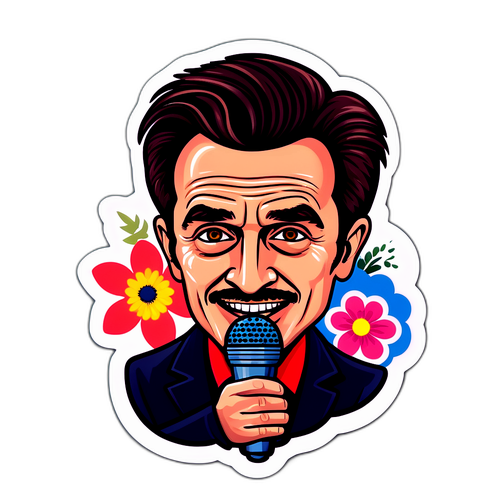 Sticker dedicat lui Marius Tucă