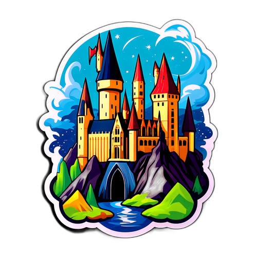 Stickers nawiązujące do Hogwartu