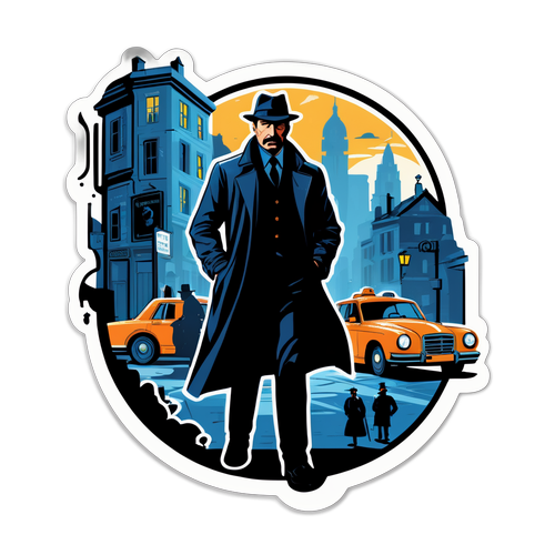 Detective Scene Sticker