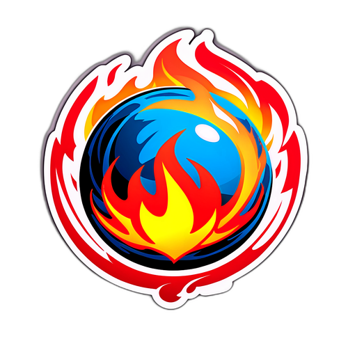 Lángok körül a fókusz gömbje