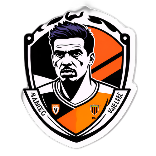 Valencia FC Renkleri ile Savunma Anı Sticker'ı