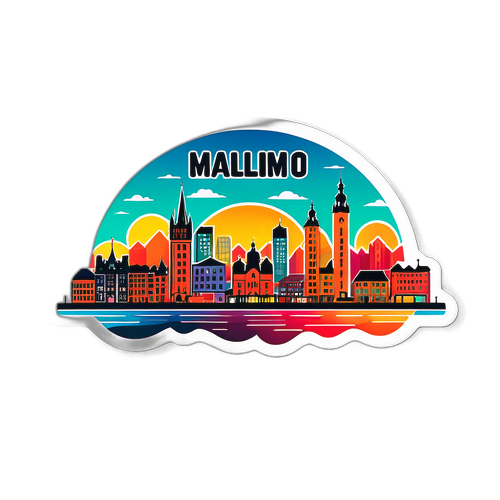 Mji wa Malmo Kwa Jua Linalochomoza