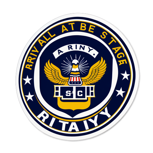 Army-Navy Football Game Sticker