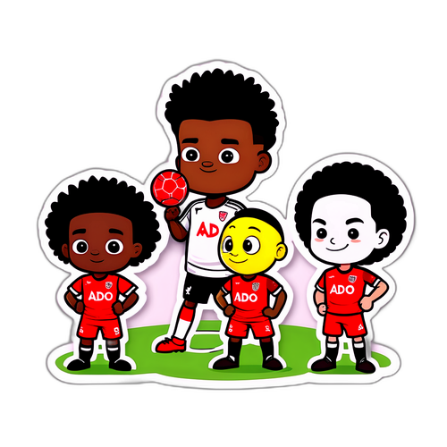 Stiker Seru untuk Penggemar Ado vs Emmen