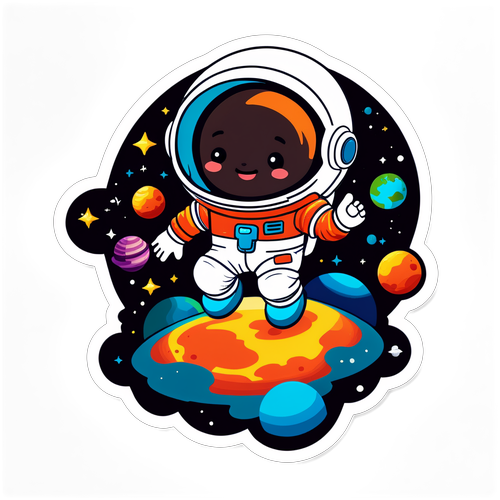 Astronot Imut di Antara Planet