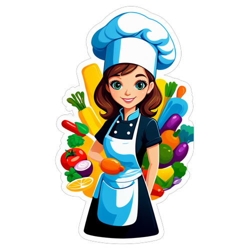Adesivo Tematico Culinario per Chiara Maci