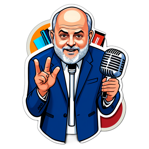 Artistic Caricature of Mark Levin