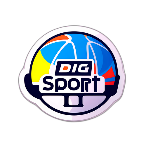 Autocolant cu logo-ul Digi Sport 1