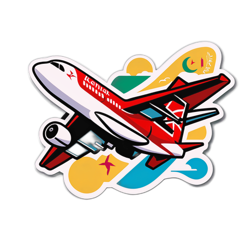 Sticker ya Ndege ya Kenya