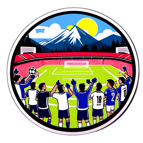 Aufkleberdesign: Match Bischofshofen gegen Sturm Graz