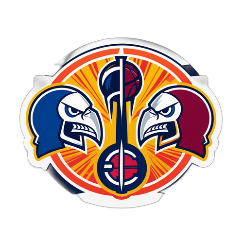 Sticker de rivalidad entre Pistons y Cavaliers