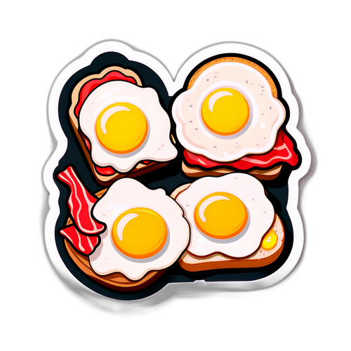 美味早餐主題貼紙