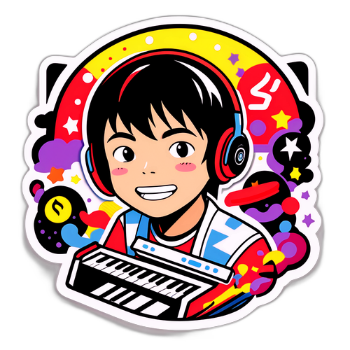 武田真治の音楽活動をテーマにしたステッカー