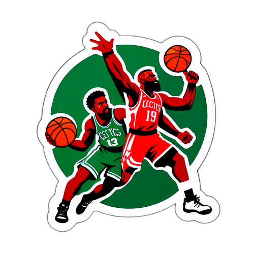 Sticker ng Labanan ng Celtics at Rockets