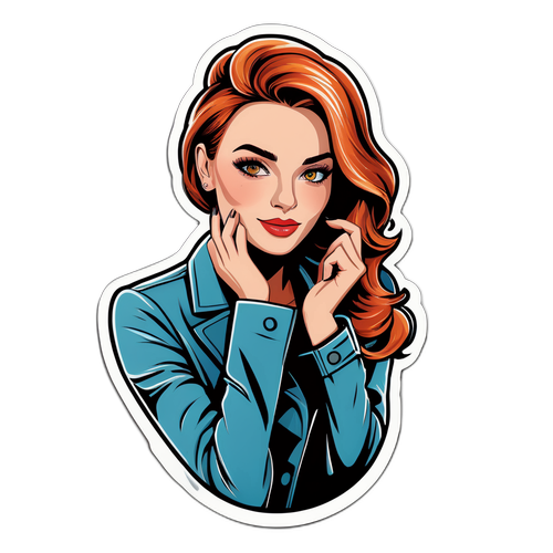 Stylische Sticker von Anna Loos in schickem Look