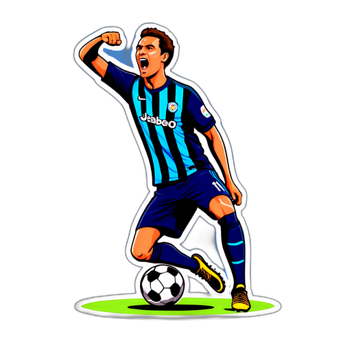 הוא מחקה את חגיגת השער המפורסמת של שחקן כדורגל