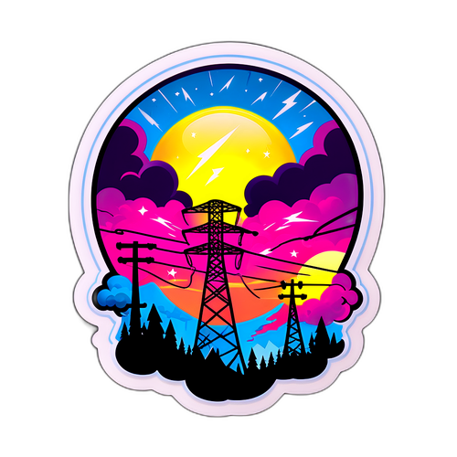 Enerji Temalı BEDAŞ Sticker Tasarımı