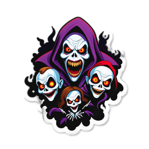 Autocollant effrayant pour 'Conjuring 4'