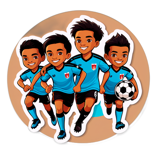 Pemain Bola Sepak Remaja dari Indonesia