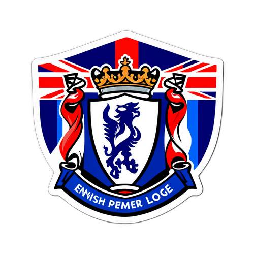 Стикер с элементами и символами Английской Премьер-лиги