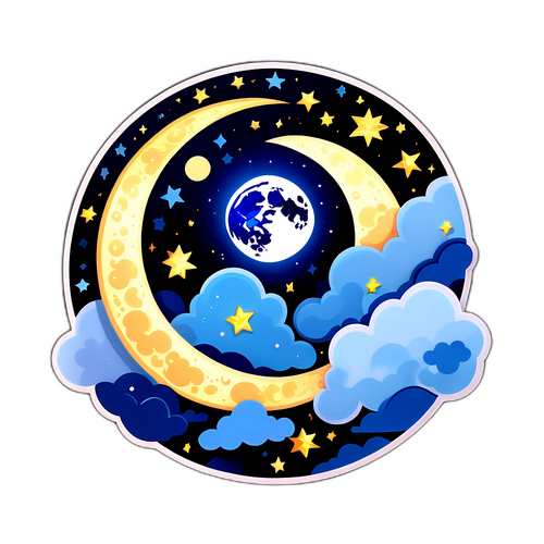 Illustration Magnifique de la Pleine Lune